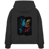 Kissing Skull - Womens Organic Boxcut Hoodie