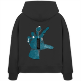 Statement Hand - Womens Organic Boxcut Hoodie