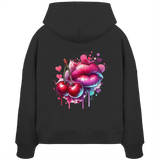 Cherry Kisses - Womens Organic Boxcut Hoodie