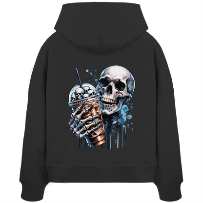 Chill Skull - Womens Organic Boxcut Hoodie