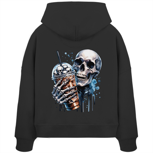 Chill Skull - Womens Organic Boxcut Hoodie
