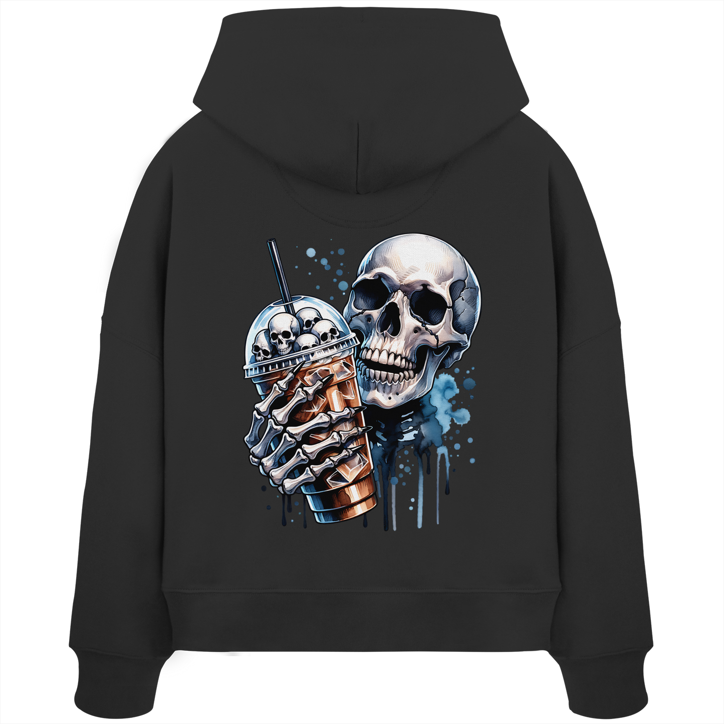 Chill Skull - Womens Organic Boxcut Hoodie