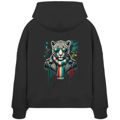 Urban Leopard - Womens Organic Boxcut Hoodie