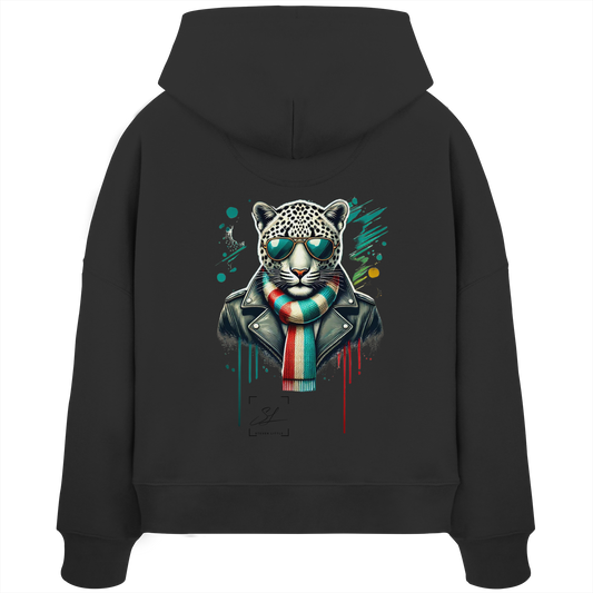 Urban Leopard - Womens Organic Boxcut Hoodie