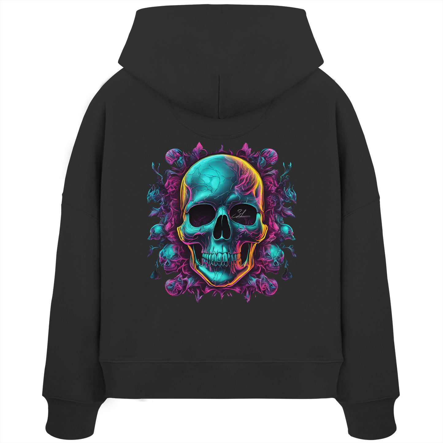 Galactic Skull - Womens Organic Boxcut Hoodie