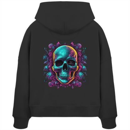 Galactic Skull - Womens Organic Boxcut Hoodie