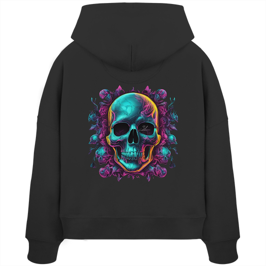 Galactic Skull - Womens Organic Boxcut Hoodie