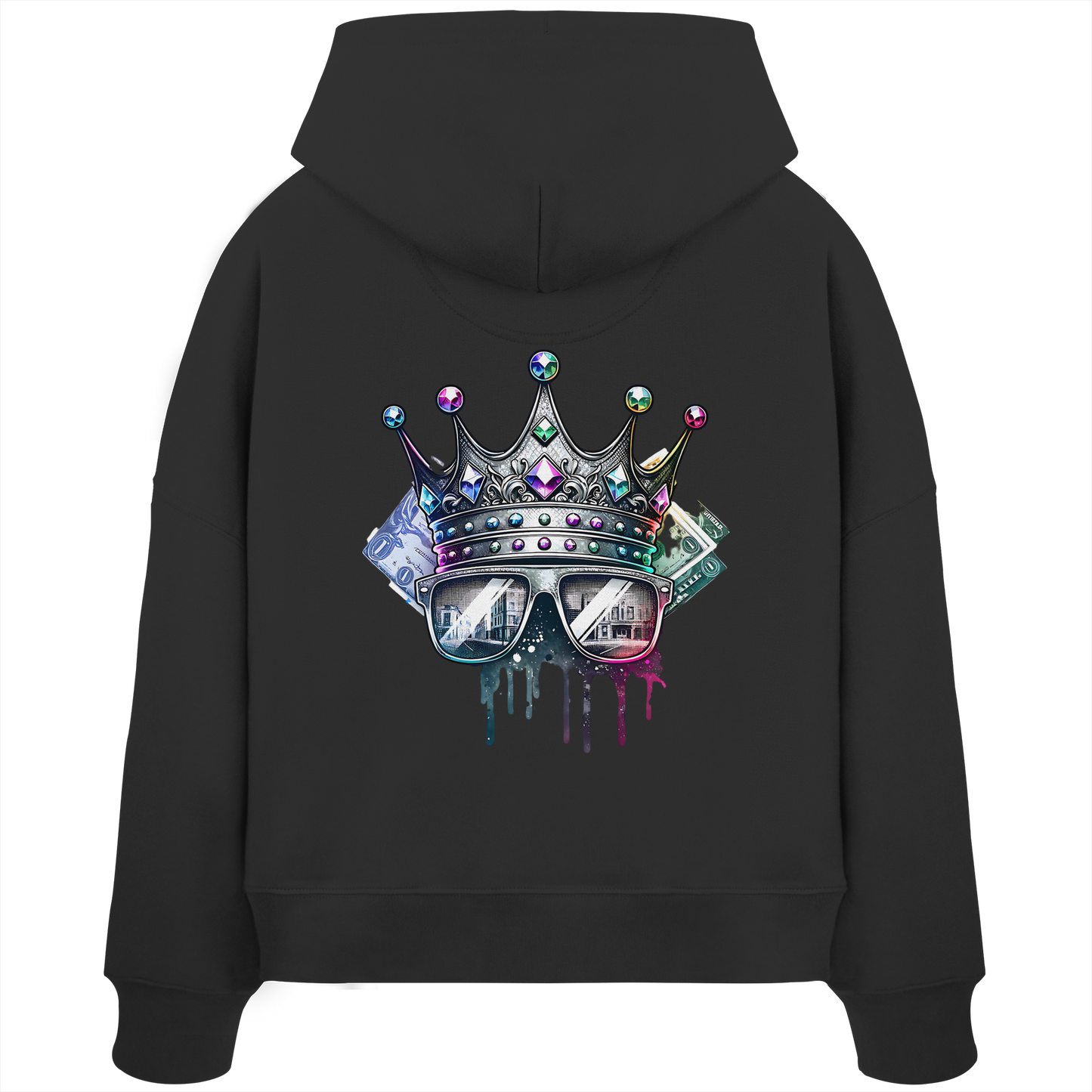 Royal Hustle - Womens Organic Boxcut Hoodie