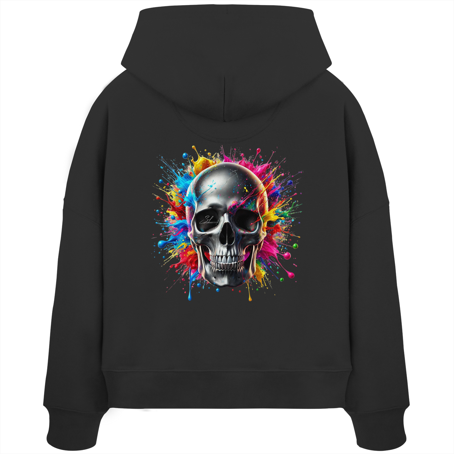 Explosion of Life - Womens Organic Boxcut Hoodie