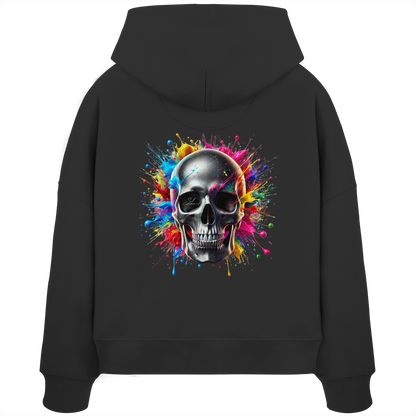 Explosion of Life - Womens Organic Boxcut Hoodie