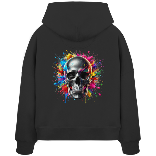 Explosion of Life - Womens Organic Boxcut Hoodie