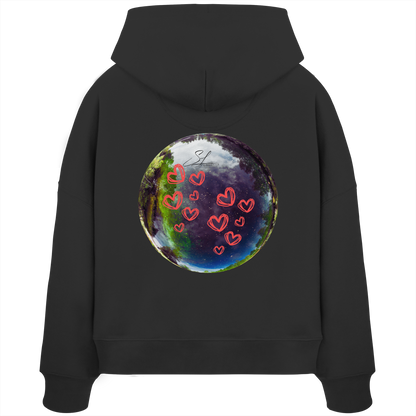Love our World - Womens Organic Boxcut Hoodie