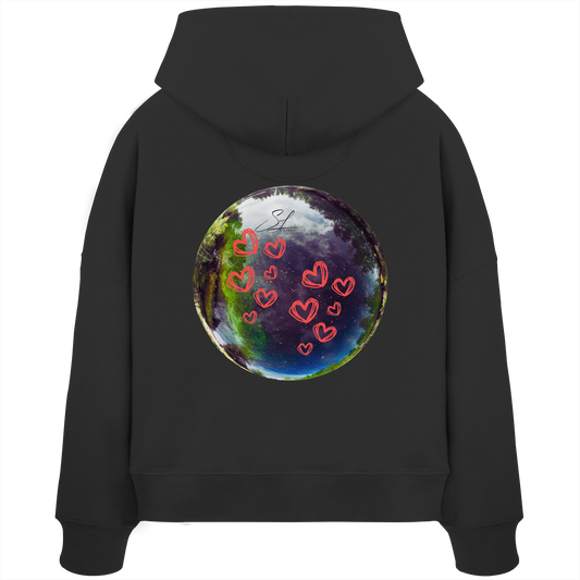 Love our World - Womens Organic Boxcut Hoodie