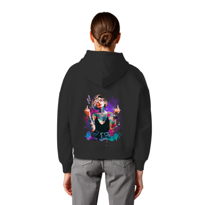 Rebel Rose - Womens Organic Boxcut Hoodie