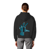 Statement Hand - Womens Organic Boxcut Hoodie