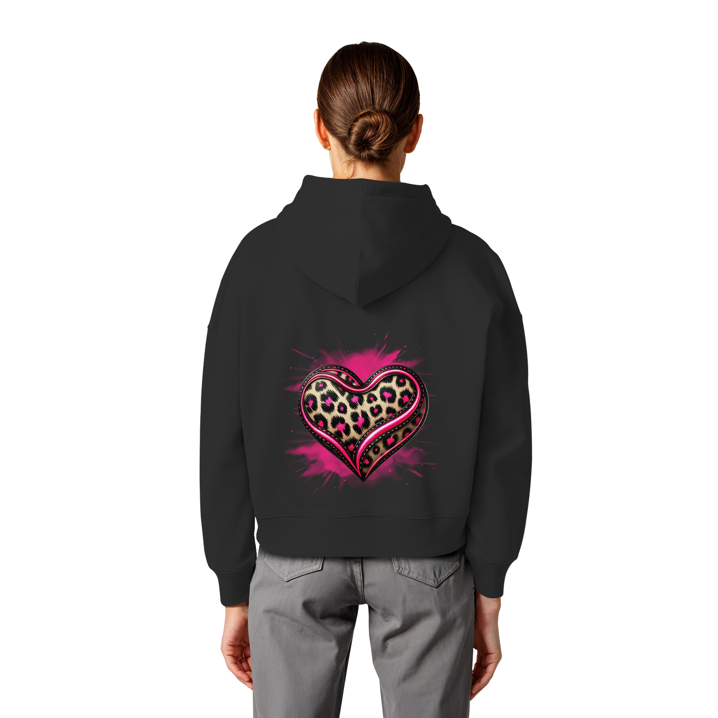 Wild Heart - Womens Organic Boxcut Hoodie