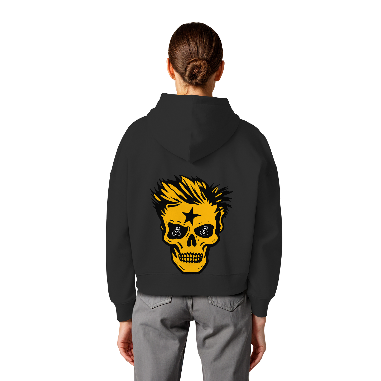 Golden Skull - Womens Organic Boxcut Hoodie