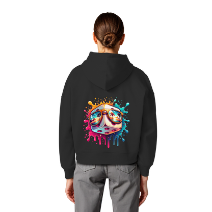 Sunset Vibes Dice - Womens Organic Boxcut Hoodie