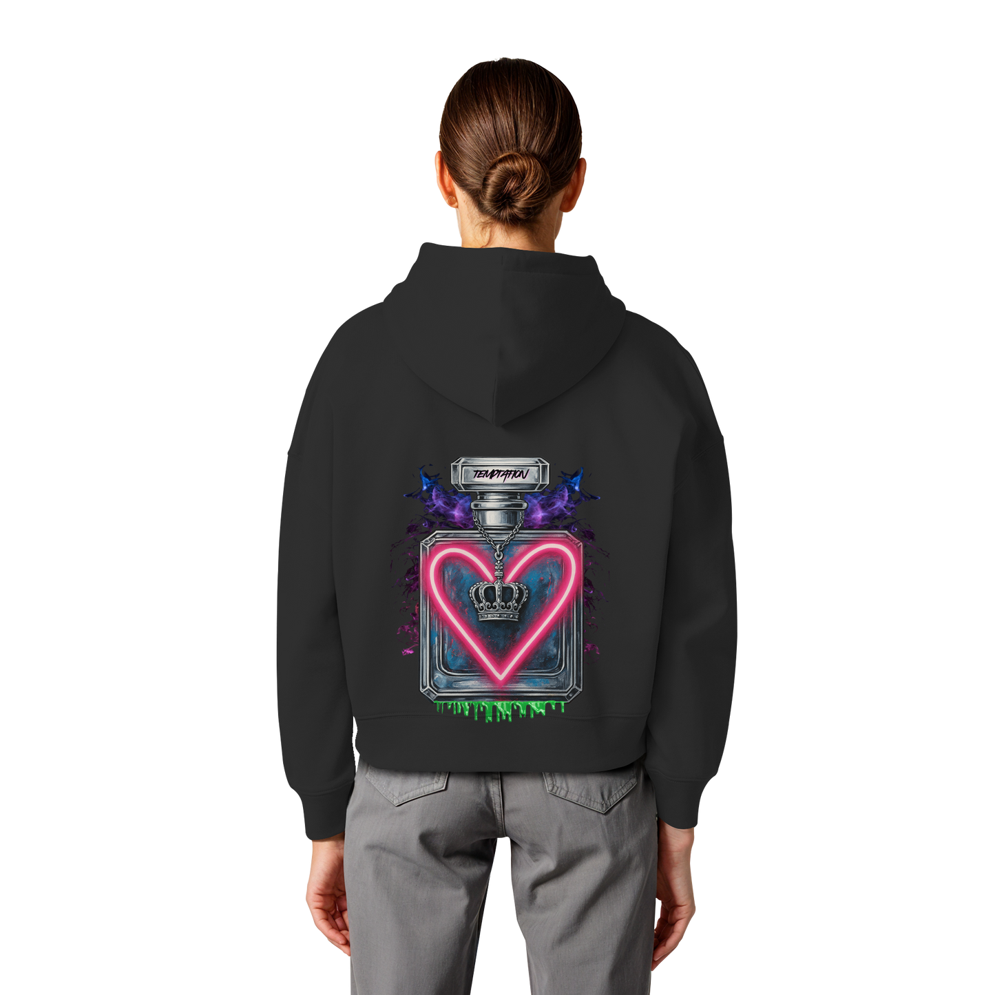 Temptation - Womens Organic Boxcut Hoodie