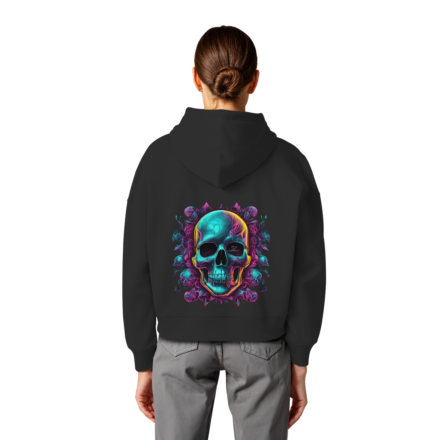 Galactic Skull - Organic Women Boxcut Hoodie