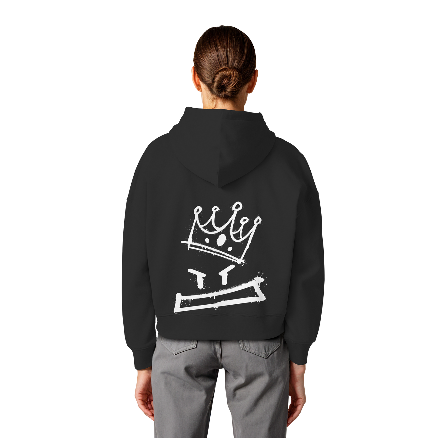 Graffiti King - Womens Organic Boxcut Hoodie