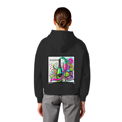 Neon Fresh - Womens Organic Boxcut Hoodie