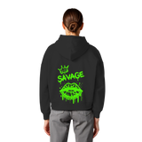 Kiss of Attitude - Womens Organic Boxcut Hoodie