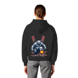 Teddy Terror - Womens Organic Boxcut Hoodie