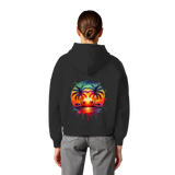 Tropical Sunset - Womens Organic Boxcut Hoodie