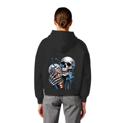 Chill Skull - Womens Organic Boxcut Hoodie