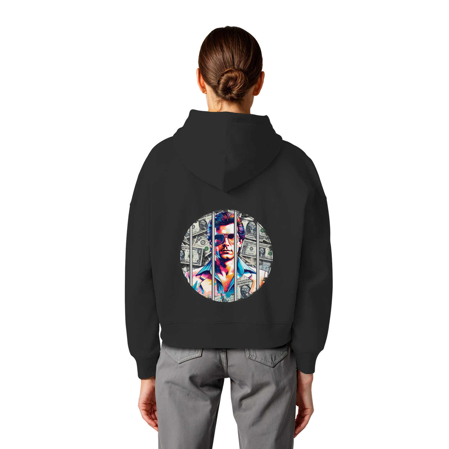 Money Maker - Womens Organic Boxcut Hoodie