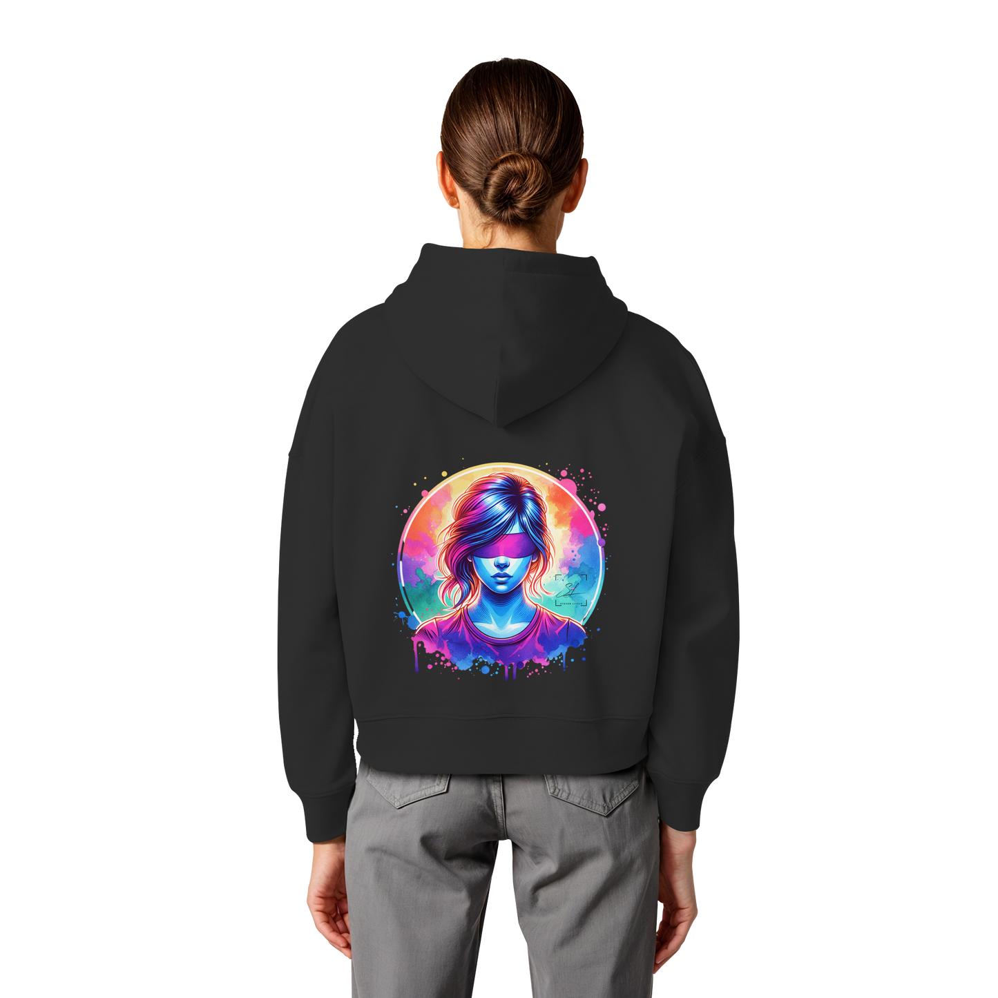 Mystic Vision - Womens Organic Boxcut Hoodie