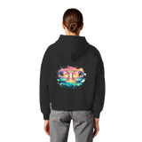 Tropical Sunset Glasses - Womens Organic Boxcut Hoodie