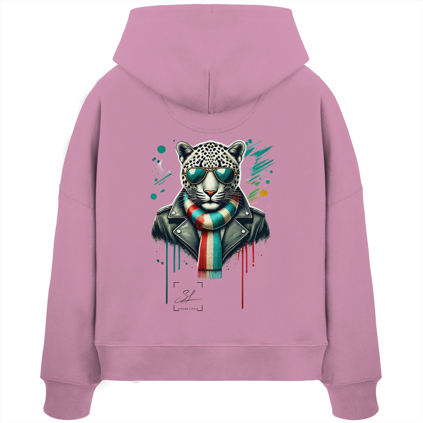 Urban Leopard - Womens Organic Boxcut Hoodie