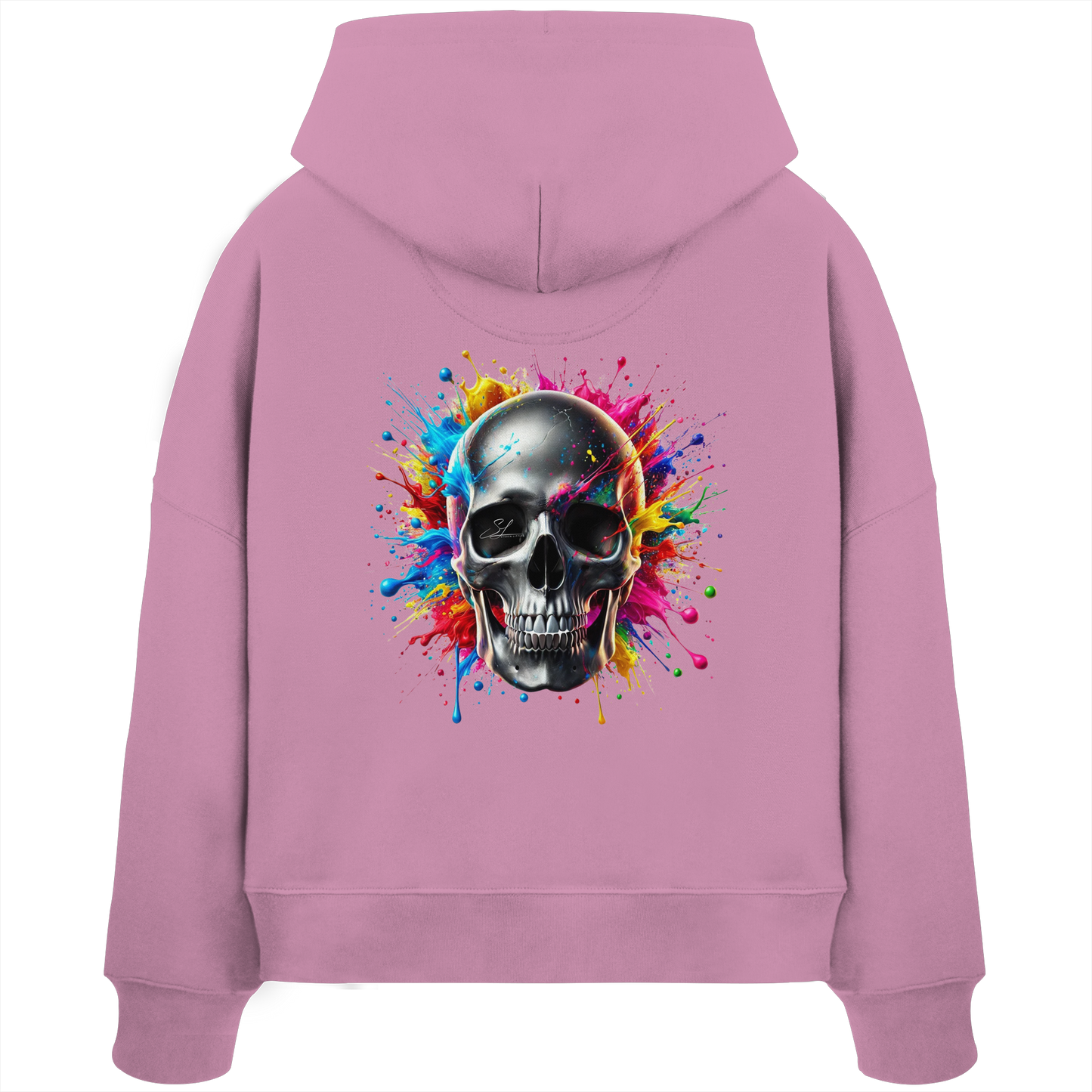Explosion of Life - Womens Organic Boxcut Hoodie