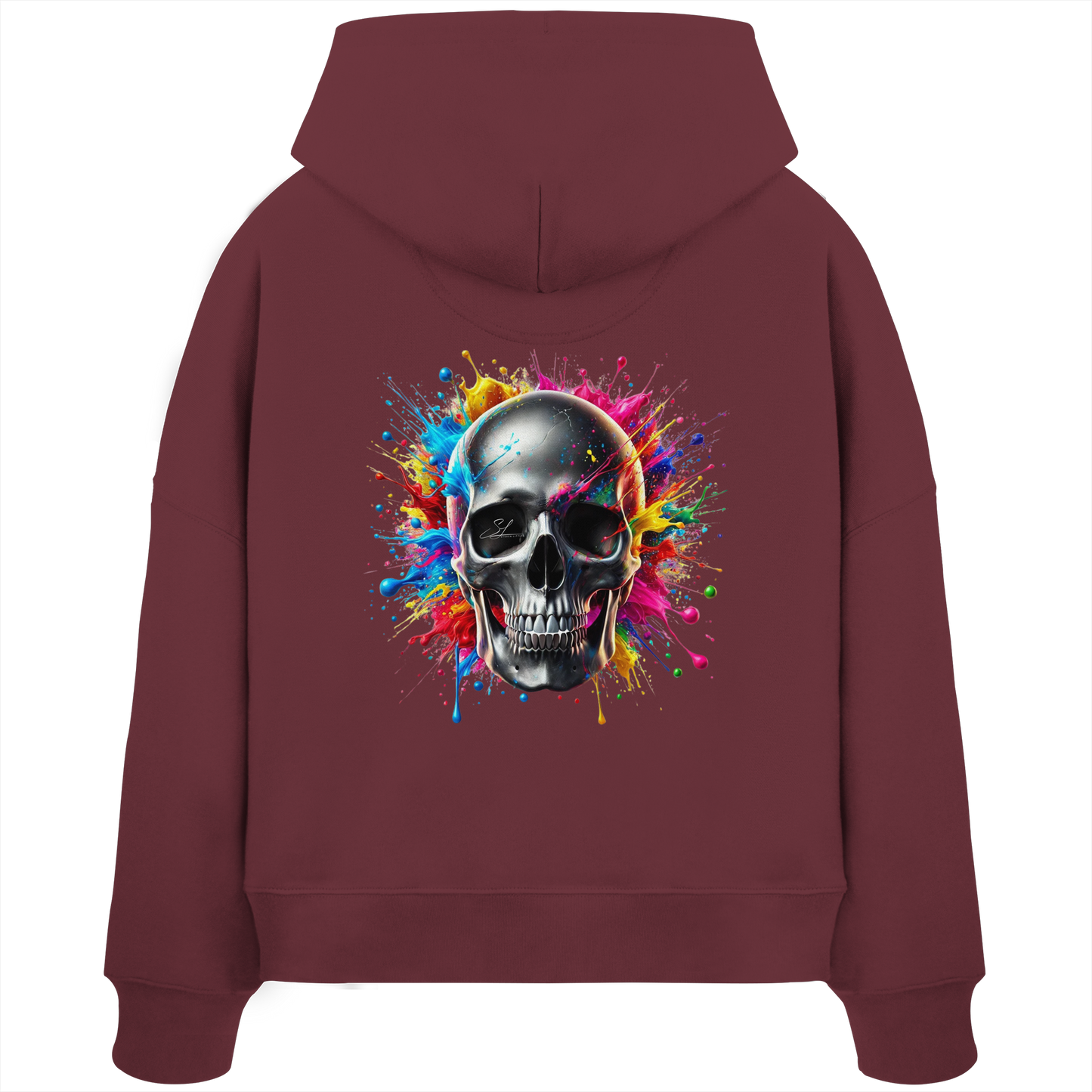 Explosion of Life - Womens Organic Boxcut Hoodie