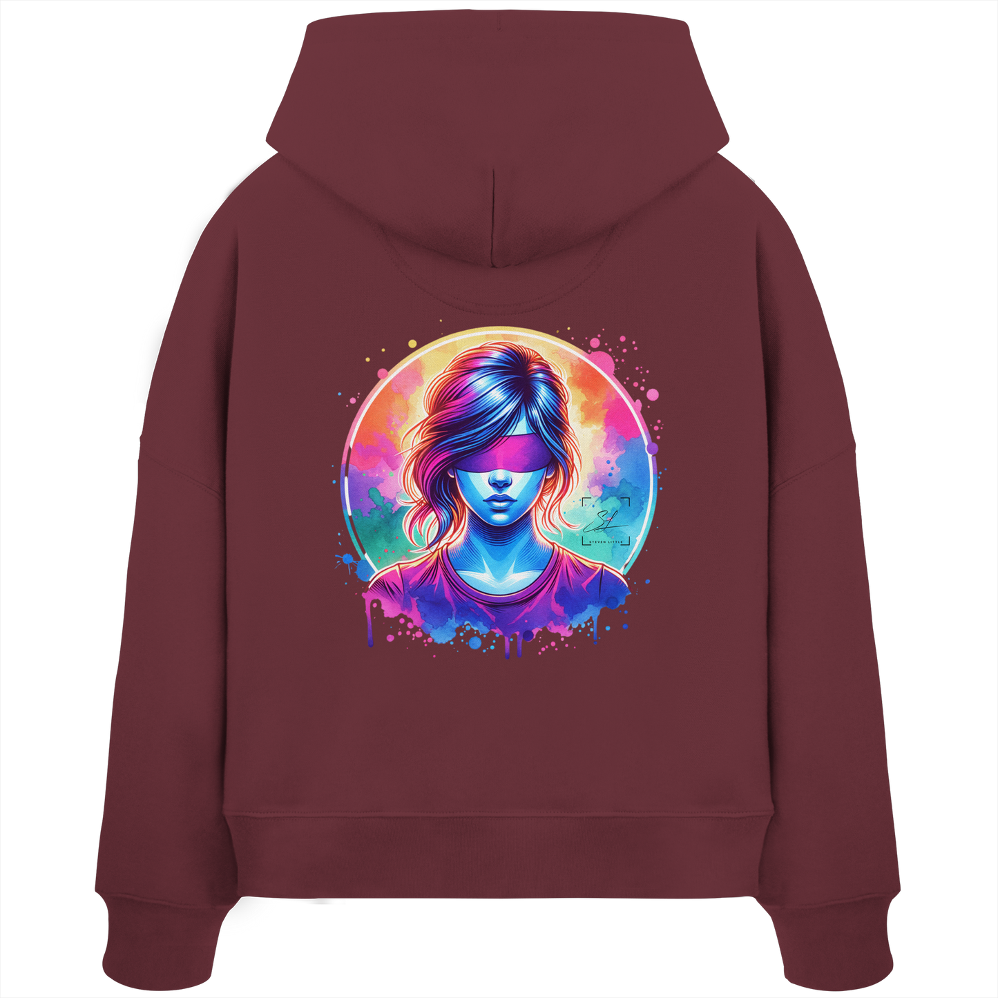Mystic Vision - Sweat à capuche Boxcut bio pour femme