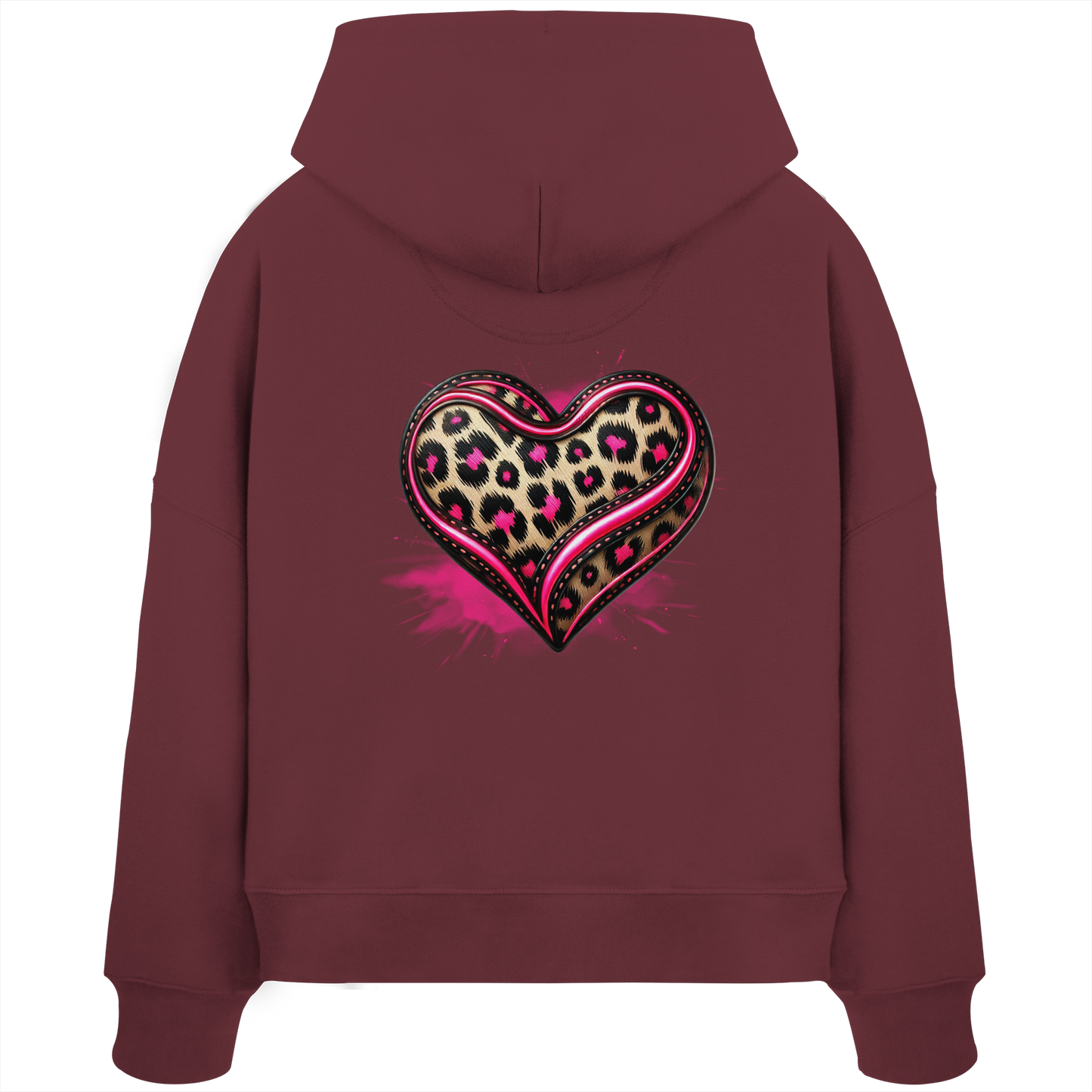 Wild Heart - Womens Organic Boxcut Hoodie