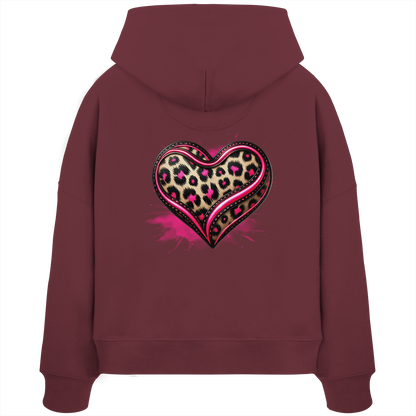 Wild Heart - Womens Organic Boxcut Hoodie