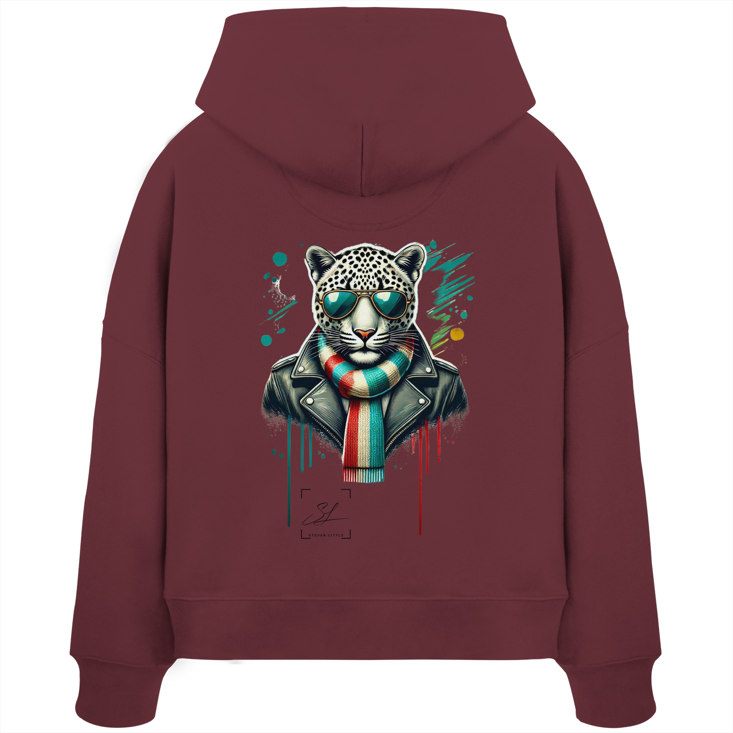 Urban Leopard - Womens Organic Boxcut Hoodie