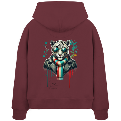Urban Leopard - Womens Organic Boxcut Hoodie
