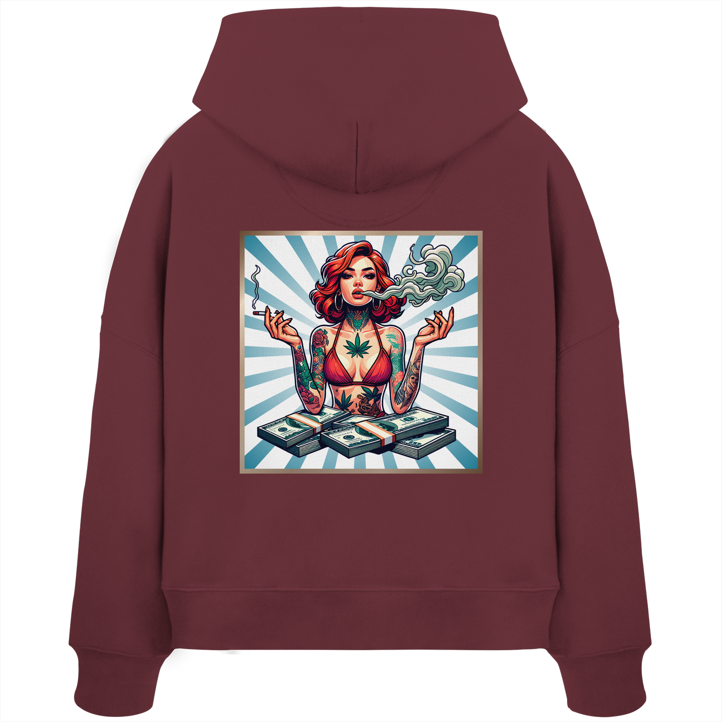 Rebel Rich - Womens Organic Boxcut Hoodie