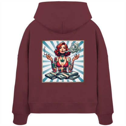 Rebel Rich - Womens Organic Boxcut Hoodie