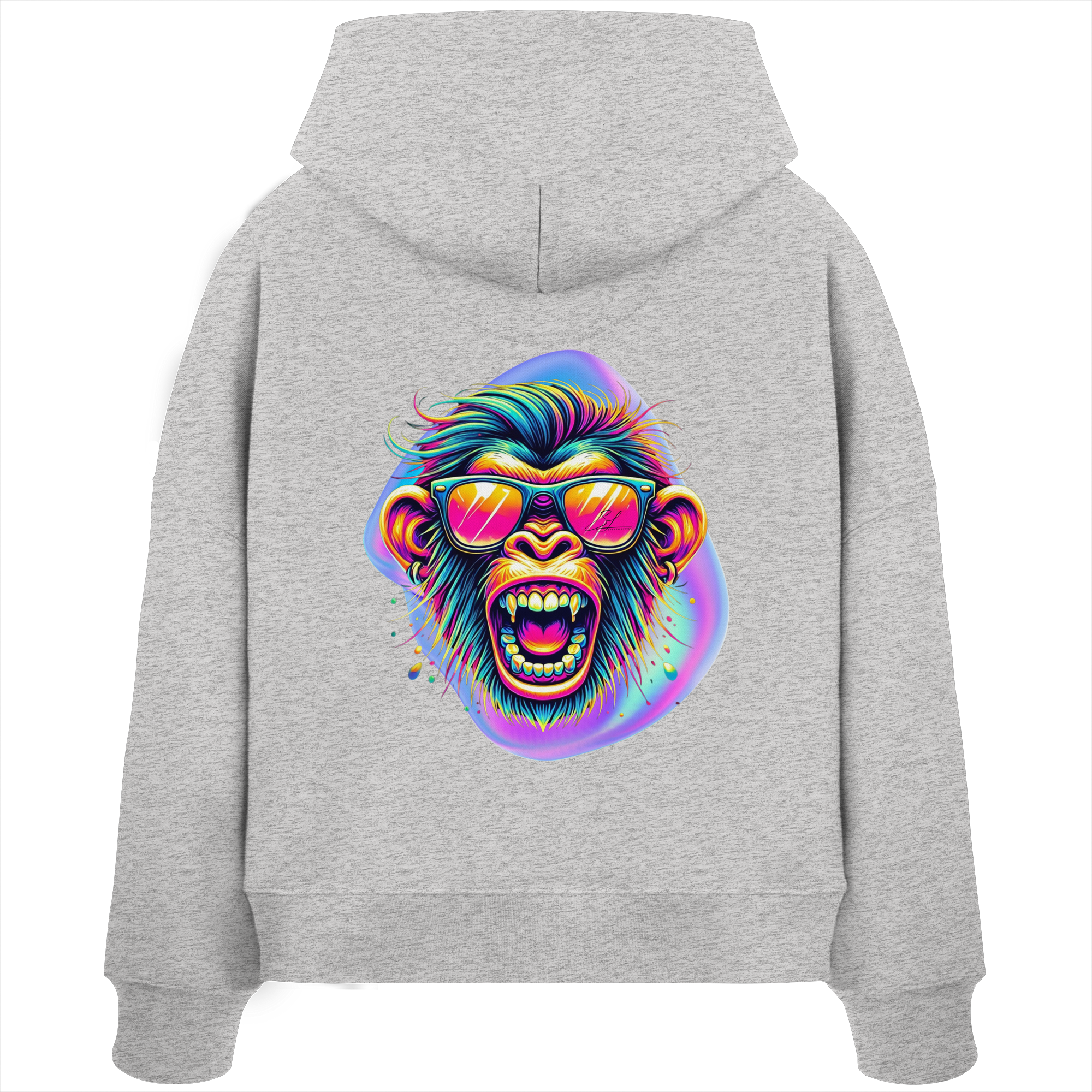 Crazy Chimp - Sweat à capuche Boxcut bio pour femme