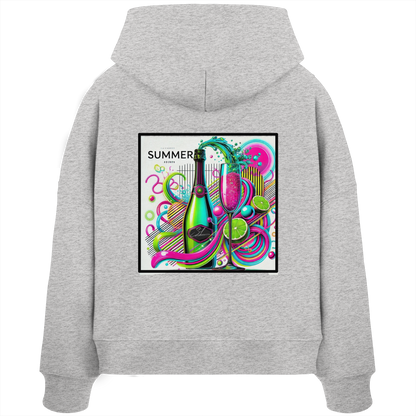 Neon Fresh - Womens Organic Boxcut Hoodie