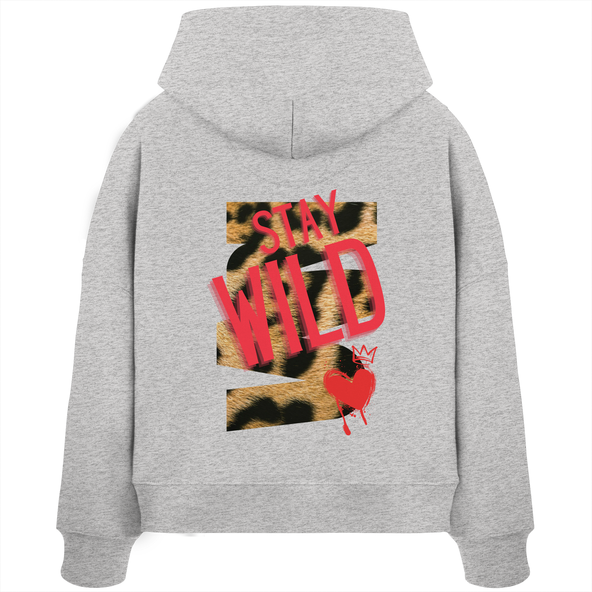 Stay Wild - Womens Organic Boxcut Hoodie