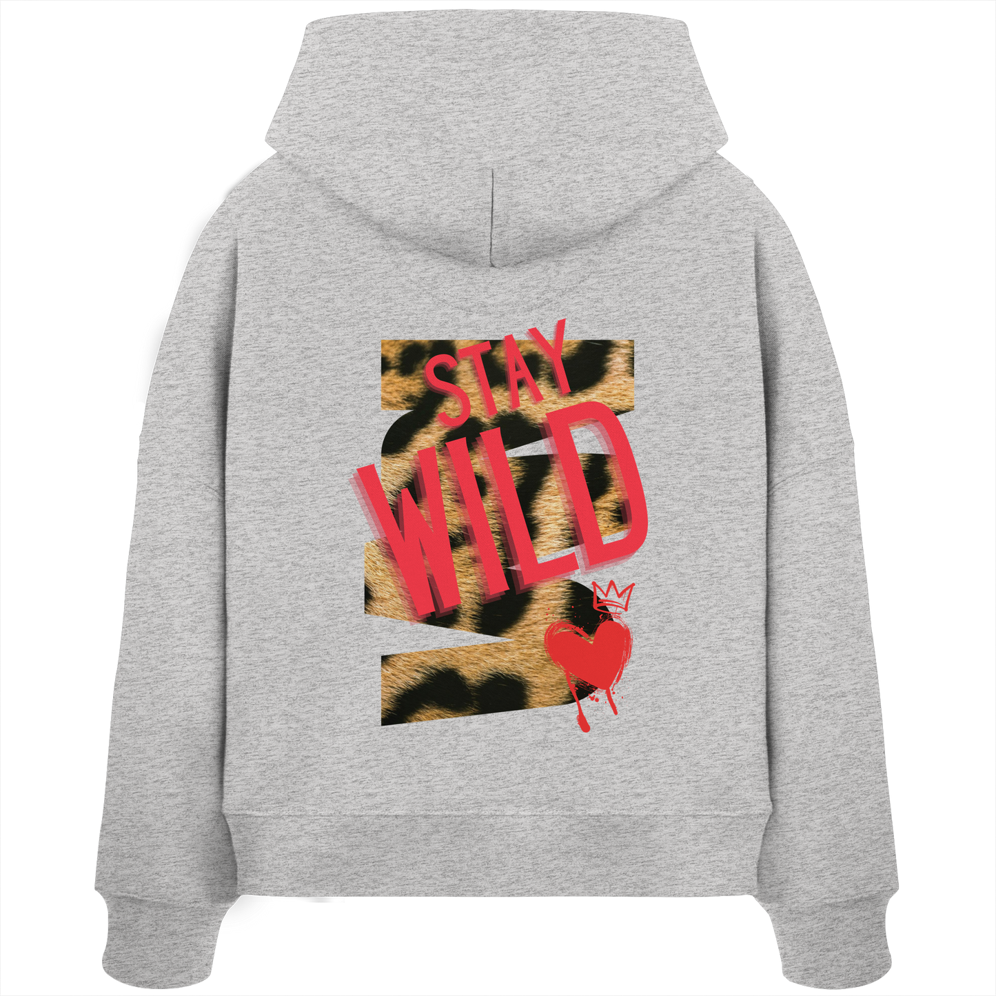 Stay Wild - Womens Organic Boxcut Hoodie
