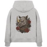 Inked Rhino - Womens Organic Boxcut Hoodie