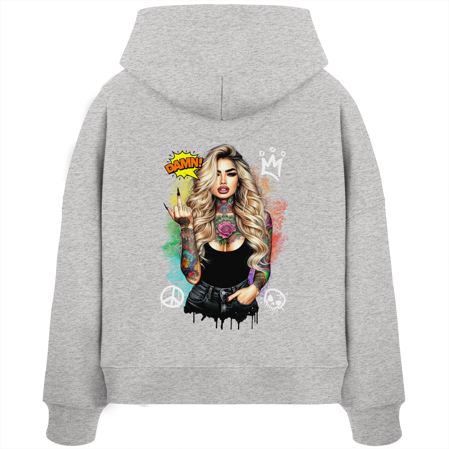 Ink Queen - Womens Organic Boxcut Hoodie