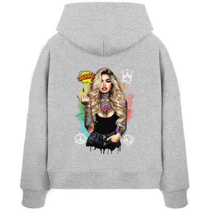 Ink Queen - Womens Organic Boxcut Hoodie